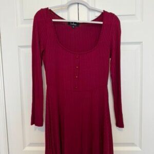 LuLu's Large Red Dress, scoop neck